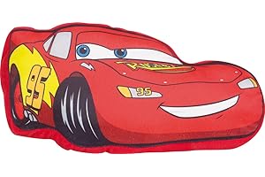 Fun House 712218 Cars - cojín (poliéster, Rojo, 43 x 22 x 8 cm)