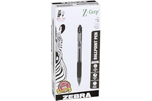 Zebra Z-Grip długopis drukowany z metalu, 12 sztuk, kolor czarny