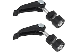 SMGDA 2 PCS Seat Post Quick Release Pin Bike Seat Clamp M6, Bicycle Binder Clamp Bolt, Quick Release Clamps Locking Screws for Cutting Machine (Plastic: Black Color)