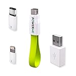 POWERME - CableZ - PowerBank - Cavo Carica Batteria per Smartphone e Tablet - Cavo di Alta qualit&agrave; con Adattatore USB...