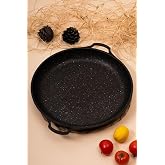 Jumbo Boy Granit D&ouml;k&uuml;m 36 Cm Tava G&ouml;zleme Sa&ccedil; Kavurma Bazlama Izgara Tavası