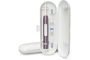 ANOTION Pulsonic Slim Custodia Da Viaggio, Poketech Custodia Da Viaggio Per Pulsonic Slim 4000 Hall Spazzolino Per Oral-b 1 Manipolo E 2 Testine Premium - Bianco