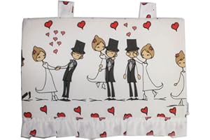 Russo Tessuti Copriforno Copri Forno Cucina Zucchissime Balza Palloncini Fiori Wedding 35x45 cm-Variante 12