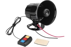 Qiilu 12 V 30 Watt Auto Motorrad Alarm Warnung Sirene Horn 3 Sound Lautsprecher