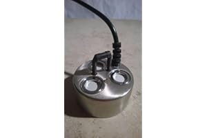 Troesters Brunnenwelt Ultraschall Nebler (24V, 24 Watt, 8m Kabellänge), Mist Maker für Ihren Brunnen und Gartenteich (3-Fach Nebler inkl. Outdoor Trafo, Ohne Licht)