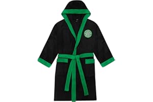 CELTIC F.C. Celtic FC - Herren Fleece-Bademantel mit Kapuze - Offizielles Merchandise - Geschenk für Fußballfans