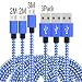 Produktbild PeziMu Micro USB Kabel,[3-pack] (2M.2M.3M), Micro USB Kabel, High Speed Schnell Laden USB 2.0 Männer Micro USB Kabel Für Android /Samsung /Windows /MP3 /Kamera Und Mehr (Blau Weiß)