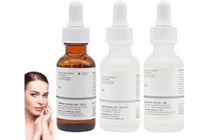 ‎JOKILY Gesichts Serum Set, Augenpflegeserum, Niacinamide 10% + Zinc 1%, Hyaluronic Acid 2% + B5,Caffeine Solution 5%,Gesichts-Akne, Poren Verkleinern Verblassen von Fältchen für Frauen Männer (3 Stück)