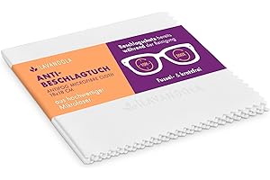 ‎LAVANDOLA Lavandola® Antibeschlagtuch Brille - nie wieder beschlagene Gläser - Deutsche Produktion - 18x18cm Mikrofasertuch mit Antibeschlag Imprägnierung - Brillenputztuch Antibeschlag, Anti Fog Tuch Brille