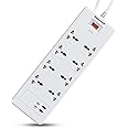 Honeywell 8 Out Surge Protector with Master Switch, Spike Guard/Extension Board, 8 Outlet, 2xPD20W & 2xUSB, 36000Amp, 1.8 Meter Cord, DSW, Automatic Overload Protection, 3 Years Manufacturer Warranty