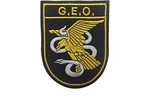 TOPPATCH Parche de la policía nacional, con la bandera de España, Equipo táctico militar con bordado moral cosido en el emblema. Parches para abrigo, chaqueta, ropa deportiva, gorra, gorro, mochila (España)