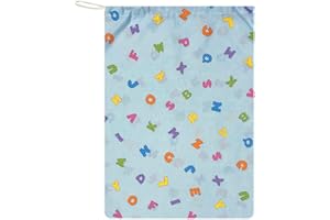 Panini Tessuti Sacchetto Asilo per bambino e bambina porta indumenti cambio asilo sacca nido 100% Cotone 46x60 cm