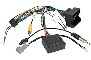 SOUND-WAY Sound Way Soundway - Adaptateur d'interface CAN BUS pour réinitialisation des commandes au volant, faisceau de câbles de connecteur ISO compatible avec Fiat, Citroën, Peugeot, Toyota