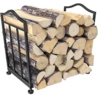 STLOVe® Firewood Racks, Metal Fireplace Rack, Indoor Outdoor Folding  Fireplace Log Rack, Open Log Holder for Wood Storage, Keeps Firewood  Neat,Drying, Fit On Garden,Beside Fire Pits(Not Include Wood) :  Amazon.co.uk: Garden