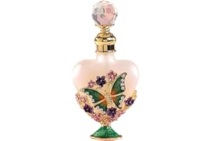 CHSEEO Vintage Botella de Perfume Recargable, Perfume portátil Botella de vacía, reutilizable Cristal Botella de Perfume para Cosméticos aceites esenciales perfumes Aromaterapia