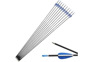 SHARROW Freccia di Carbonio 32 Pollici Frecce per Bersagli Spine 1200 Frecce in Carbonio Frecce per Arco Compound Ricurvo