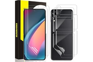 REROXE 2+2 Stück TPU für Panzerglas für Samsung Galaxy Z Flip 3 5G Schutzfolie, Anti-Öl Klar HD Weich TPU Galaxy Z Flip 3 Displayschutzfolie, Blasenfrei Hülle Freundllich Schutzglas für Z Flip 3 5G