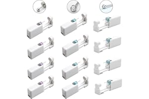 DALAETUS 12 Piezas de Pistolas Desechables Set, Portátil y Seguras Pistola de Perforación con Aretes, Estéril y Indoloras Perforación de Orejas para Niñas, Niños, Mujeres, Hombres (Blanco)