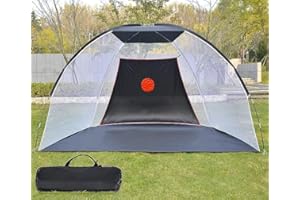 Kapler Golf Practice Net, 12x7x6.6FT Golf Net for Backyard, Golf Driving Net for Indoor and Outdoor, Professional Golf Hitting Net with Carry Bag