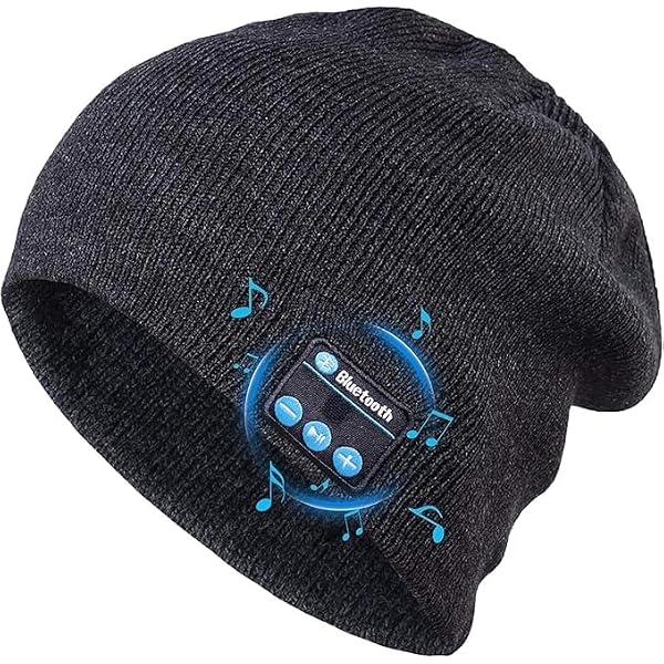 Cappello Invernale Bluetooth Con Cuffie Stereo E Microfono – Berretto In Maglia Per Running, Sci, Regalo Uomo Donna – Nero - 2
