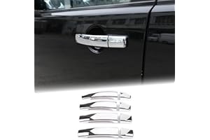 DIYUCAR Chrome Door Handle Trim for Discovery 4 2010-2016 LR4 RR Sport 08-13 Car Accessory for Freelander 2 2010-2015