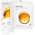 RAZUYEN Firming Face Sheet Masks With Hyaluronic Acid And Peptides, Anti Wrinkle, Moisturising & Hydrating face mask, Set of 10, Sheet Face Mask Skincare