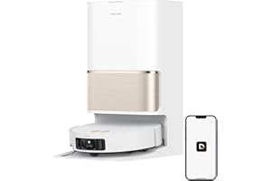 dreame L50 Pro Ultra Robot Vacuum and Mop, 19,500Pa Suction, Smart Obstacle Avoidance and 360° Navigation, HyperStream Detangling DuoBrush, Auto-Empty and Mop Self-Cleaning