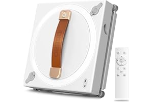 iDEEBO G500 Fensterputzroboter, Effizienter Intelligente Fenstersauger, Beidseitiges Sprühsystem, Automatische Wegplanung, Fensterputzer mit Auslaufsicherem Wassertank