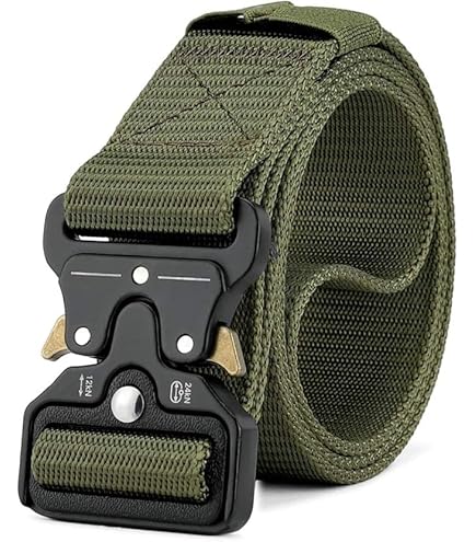 Cintura Tattica Uomo Jkevow | Nylon Militare | Fibbia Sgancio Rapido | Con Borsa E Gancio Molle - Foto 7