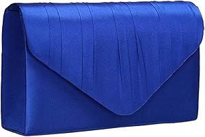LEAHWARD Leah Ward Women's Satin Clutch Bags Party Wedding Evening Handbag 8002