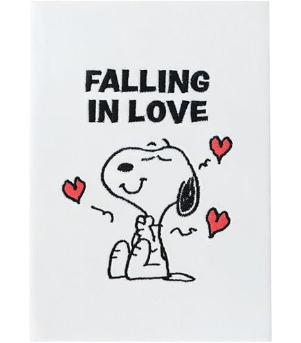 SNOOPY Love Notitieboek, 80 vellen, hardcover, 1 design, ideaal voor kinderen van verschillende leeftijden, comfortabel en veelzijdig, kwaliteit en duurzaamheid, 21,5 x 1 x 31 cm, Lichtblauw, M