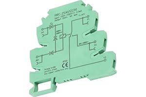 FTVOGUE MRC-25A61Z230 PLC Módulo de relé de interfaz de contacto electromagnético Diodo de entrada Protección contra polaridad inversa 230VAC/220VDC 1NO 1 NC para interruptores de acoplamiento