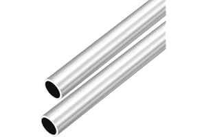 DMiotech 2pz (23mm OD x 19mm ID) Tubo Tondo in Alluminio 6063 Lunghezza 300mm Tubazione Industriale per Costruzione Telaio Macchinari Progetti Fai Da Te