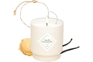 MY JOLIE CANDLE - Bougie Parfumée Vanille - Bijou Surprise Bracelet Or Crème - Cadeau Femme Maman - Cire Végétale - Parfum Français - Mèche Coton