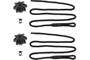 Aupoko 1 Pair Car Parcel Shelf Strings - Auto Rear Parcel Shelf Cords with 2pcs Clip Holders Car Accessories Replacement for VW Golf Audi Hatchback Models