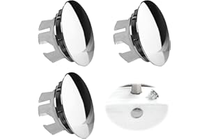 Hayaww 3 Pcs Anello Di Troppopieno Per Lavello,Tappo Per Troppopien Anelli Tappi Troppopieno Per Lavello Rotondo Tappo Per Troppo Pieno Cromati Anello Di Troppopieno,22-24mm,Per Bagno Cucina Lavello