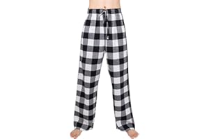 JTPW Men's 100% Cotton Flannel Comfortable Pajama/Lounge Bottoms with Pockets