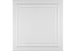 HEXIM 1 m2 Piastre-Polistirene Lastre Soffitto Stucco Coperta Decorazione Pannelli 50x50cm, Nr.24
