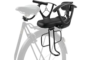 Honeyhouse Siège de vélo pour enfant, montage arrière pour enfants, avec accoudoirs et pédales antidérapants, pour enfants de 2 à 6 ans, charge maximale : 30 kg