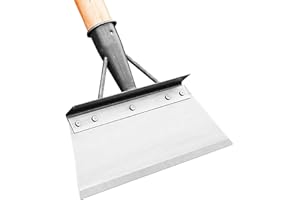 UESDU Multifunktionale Reinigungsschaufel, Gartenschaufel Groß Flache Schaufel Garten aus Manganstahl Stoßscharre für Unkraut Entfernen und Moos, Gartengeräte zum Schneeschaufeln Enteisen