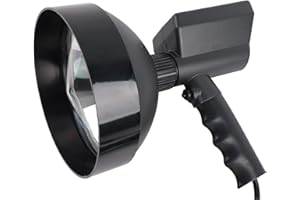 ‎AKOZON Tragbares Outdoor-Camping-Jagd-Angel-Spot-Licht, Tragbare HID-Xenon-Lampe 55 W (7-Zoll-Handleuchte)