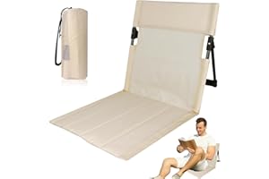 Niuny Chaise de Plage Tapis de Plage avec Dossier Chaise Portable Dossier Plages Siège Camping Pliable Coussin de Chaises Pliant pour Camping pour la Randonnée Les Vacances la Plages