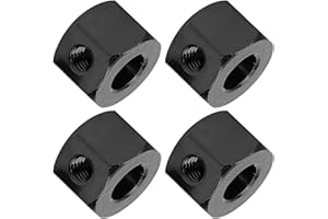 DILWE RC Extension Adapter, 5mm to 12mm Aluminum Alloy Extension Adapter Hub Combiner Coupler Compatible with WPL D12 RC Truck(Black)