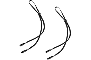 Xinjoduz 2 PCS Hat Retainer Clips for Travel on Bag, Elastic Hat Strap Clips for Wind Strap Hats Chin Straps, Adjustable Retainers with Strings Serve to Golfing, Fishing, Boating (39 cm, Black)