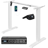 WOLTU Lift Table Frame, Electric Lift Desk Structure | Height between 72-120 cm, with memory function and anti-collision prot