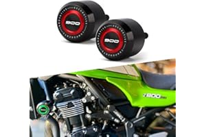 Modeer Compatible with Kawasaki Z900 Z900RS 2017-2024 motorcycle frame anti-collision fall protection slider crash z 900 z900 rs accessories (red)