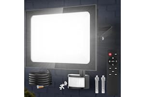 Viugreum 150W Led Floodlight Motion Sensor, Remote Control 15000LM 6500K Super Bright PIR Security Light Outdoor, IP66 Waterproof Outdoor Work Lights Mains Powered Led Floodlight for Garden,Yard