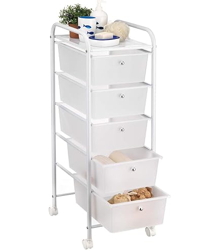 IDIMEX Marita bathroom trolley, practical trolley with 9 drawers