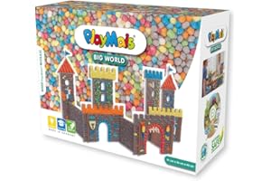 PlayMais® MOSAIC BIG WORLD CASTLE – zestaw do majsterkowania dla dzieci od 3 lat, zabawka motoryczna z 8 000 rękodziełem i nauką, wspiera kreatywność i motorykę precyzyjną