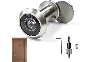 Dörrkikhål i zinklegering med 16 mm borr, 200° högupplöst optisk lins, lämplig för entrédörrar från 35 ~ 5,3 mm med 16 mm borrdiameter, för hem, kontor, hotell
